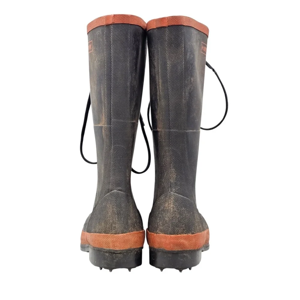Harvik Men's Size 8 M Boots Logging Spiked Forestry Rubber Boots W Champ Caulks